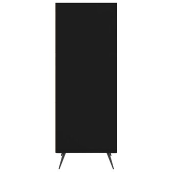 Schappenkast 34,5x32,5x90 cm bewerkt hout zwart 5