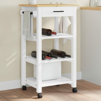 Keukentrolley MONZA 48x40x90 cm massief grenenhout 1