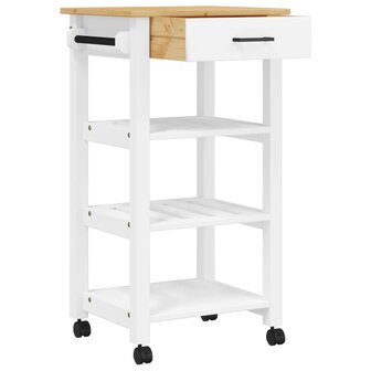 Keukentrolley MONZA 48x40x90 cm massief grenenhout 4