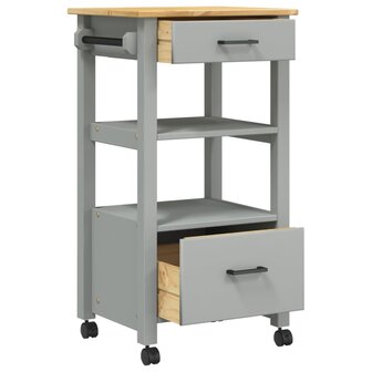 Keukentrolley MONZA 48x40x90 cm massief grenenhout 4