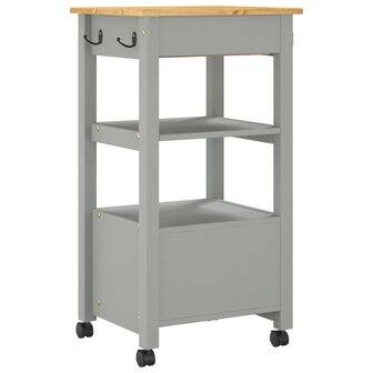 Keukentrolley MONZA 48x40x90 cm massief grenenhout 7