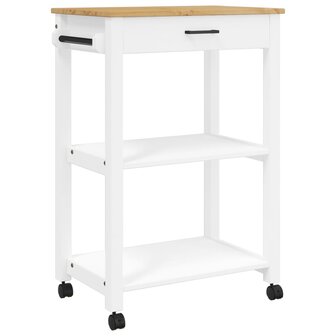 Keukentrolley MONZA 60x40x90 cm massief grenenhout 2