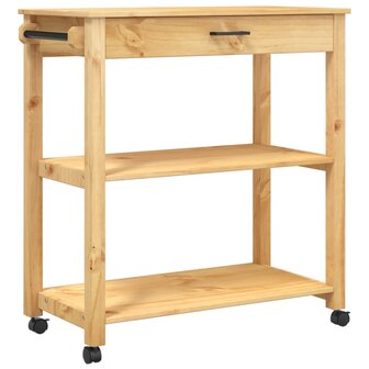 Keukentrolley MONZA 84x40x90 cm massief grenenhout 2