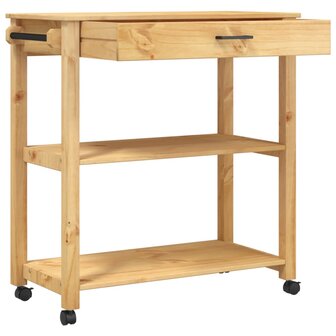 Keukentrolley MONZA 84x40x90 cm massief grenenhout 4