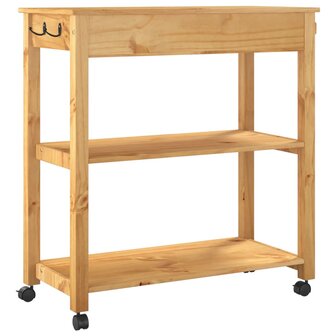 Keukentrolley MONZA 84x40x90 cm massief grenenhout 7