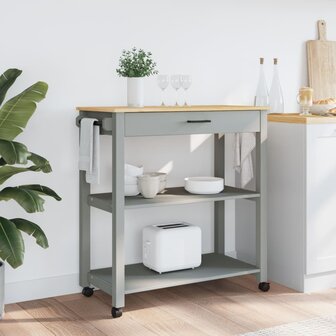 Keukentrolley MONZA 84x40x90 cm massief grenenhout 3