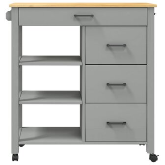 Keukentrolley MONZA 84x40x90 cm massief grenenhout 5