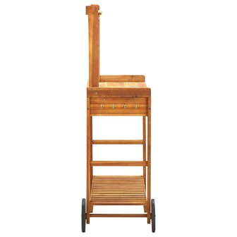 Keukentrolley 92x43,5x141,5 cm massief acaciahout 4