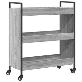 Keukentrolley 70x30x82 cm bewerkt hout grijs sonoma eikenkleur 2