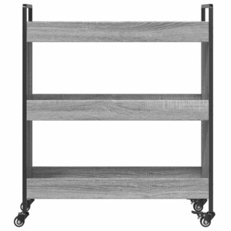 Keukentrolley 70x30x82 cm bewerkt hout grijs sonoma eikenkleur 7