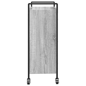 Keukentrolley 70x30x82 cm bewerkt hout grijs sonoma eikenkleur 8