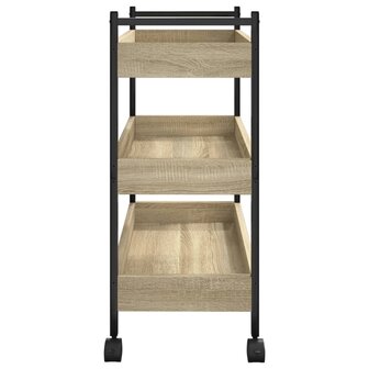 Keukentrolley 50x30x70 cm bewerkt hout sonoma eikenkleurig 8