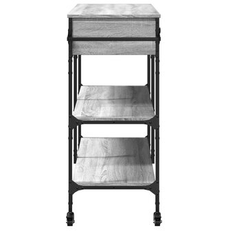 Keukentrolley 105x42x95 cm bewerkt hout grijs sonoma eikenkleur 9
