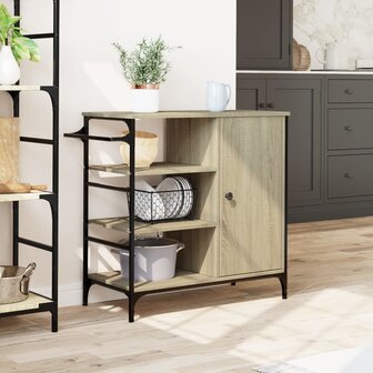 Keukentrolley 87,5x38,5x84,5 cm bewerkt hout sonoma eikenkleur 4