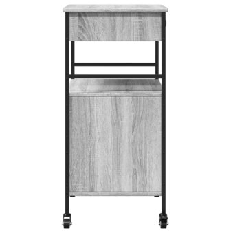 Keukentrolley 56x43x89,5 cm bewerkt hout grijs sonoma eiken 10