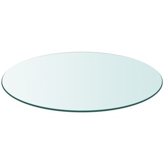 Tafelblad van gehard glas 300 mm rond 2