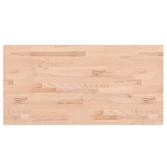 Tafelblad rechthoekig 80x40x1,5 cm massief beukenhout 2
