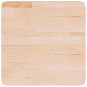 Tafelblad vierkant 50x50x1,5 cm onbehandeld massief eikenhout 2