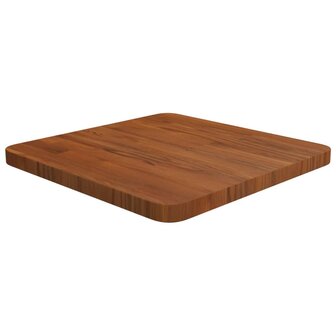 Tafelblad vierkant 40x40x2,5cm behandeld eiken donkerbruin 1