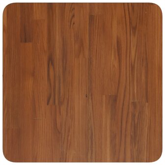 Tafelblad vierkant 40x40x2,5cm behandeld eiken donkerbruin 2
