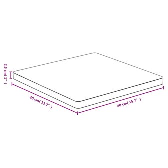 Tafelblad 40x40x2,5 cm bamboe 4