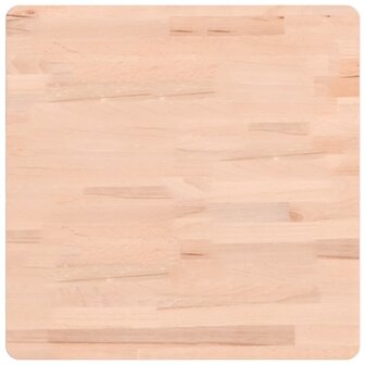 Tafelblad vierkant 50x50x1,5 cm massief beukenhout 2