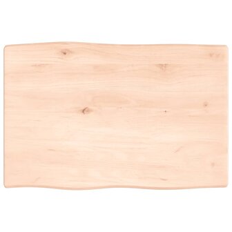 Tafelblad natuurlijke rand 60x40x2 cm massief eikenhout 2