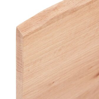 Tafelblad natuurlijke rand 60x40x2 cm eikenhout lichtbruin 6