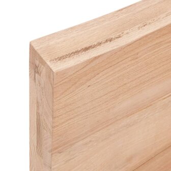 Tafelblad natuurlijke rand 60x40x(2-6) cm eikenhout lichtbruin 8