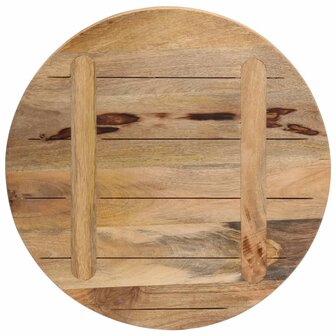 Tafelblad rond &Oslash; 40x1,5 cm massief ruw mangohout 5