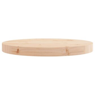 Tafelblad rond &Oslash;40x3 cm massief grenenhout 3