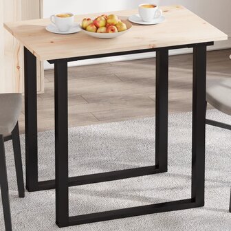 Tafelblad rechthoekig 80x50x1,7 cm massief grenenhout 1