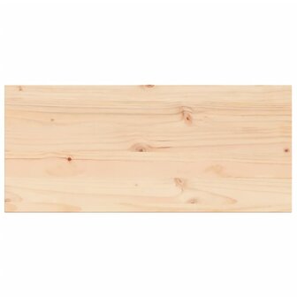 Tafelblad rechthoekig 90x40x1,7 cm massief grenenhout 2