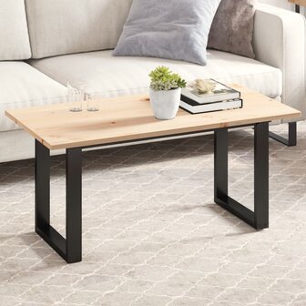 Tafelblad rechthoekig 100x50x1,7 cm massief grenenhout 1