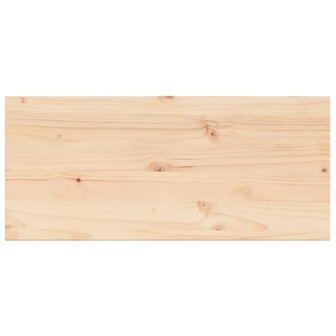 Tafelblad rechthoekig 100x50x1,7 cm massief grenenhout 2