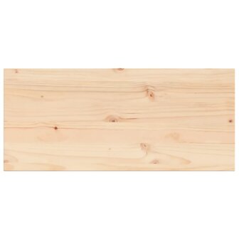 Tafelblad rechthoekig 90x40x2,5 cm massief grenenhout 2