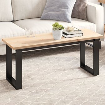 Tafelblad rechthoekig 110x40x2,5 cm massief grenenhout 1