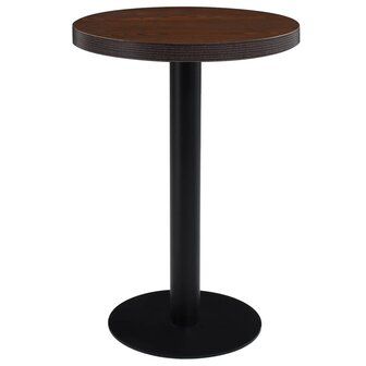 Bistrotafel 60 cm MDF donkerbruin 1