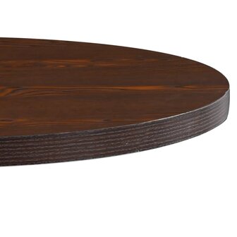 Bistrotafel 80 cm MDF donkerbruin 4