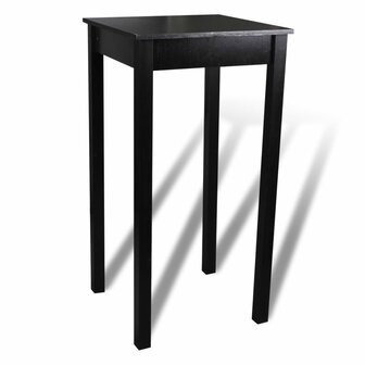 Bartafel met 2 barkrukken zwart 2