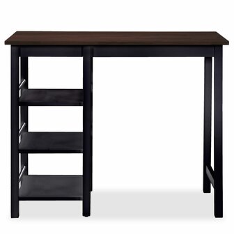 3-delige Barset MDF zwart 4