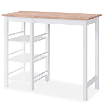 3-delige Barset MDF wit 3