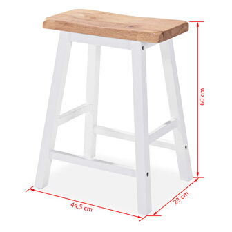 3-delige Barset MDF wit 9