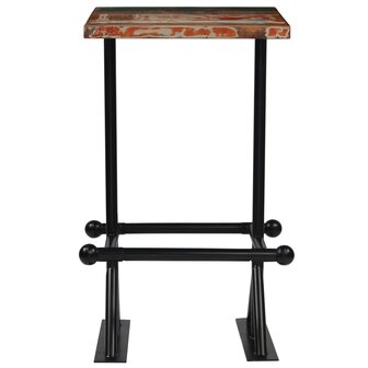 3-delige Barset massief gerecycled hout meerkleurig 3
