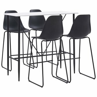 5-delige Barset kunststof zwart 1