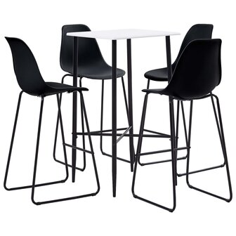 5-delige Barset kunststof zwart 1