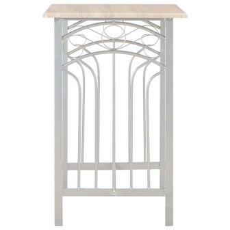 3-delige Barset hout en staal 4