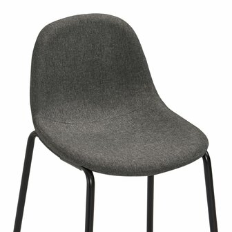5-delige Barset stof donkergrijs 11