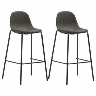 3-delige Barset stof donkergrijs 2