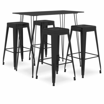5-delige Barset zwart 1